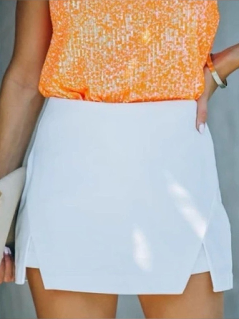 Endless Rose White Skort